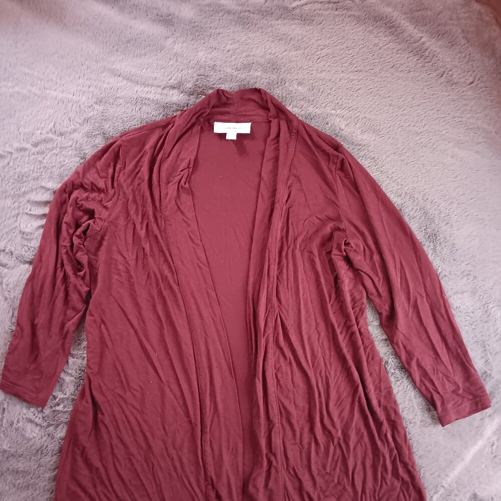 Small Maroon Nine West Cardigan